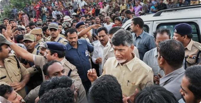 CM Chandrababu Naidu assures power restoration in Vizag by October 25